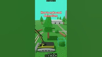 How to Make cool decorations on create a cart ride! #roblox #rowdeegames #ideas