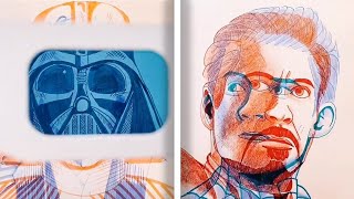 Amazing 3D Character Art Using 3D Glasses