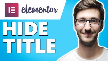 How to Hide Page Title in Elementor (Easy)