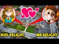 Drone catches mr delight kissing miss delight at the delight school in real life poppy playtime 3