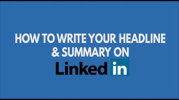 How to write your Headline & Summary on LinkedIn || Motion Graphic Video