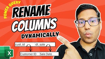 Rename Columns Dynamically in Power Query (Column Mapping Trick)