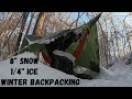 HAMMOCK CAMPING in a SNOW STORM on the APPALACHIAN TRAIL