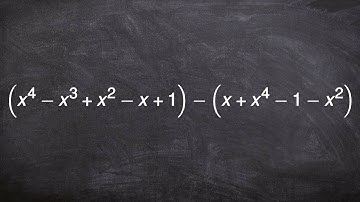 Find the difference between 2 polynomials by rewriting as addition problem by distributing