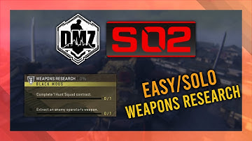 Weapons Research GUIDE | DMZ Season 2 Mission Guide | Black Mous Solo Guide