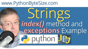 The Python index() method and exceptions