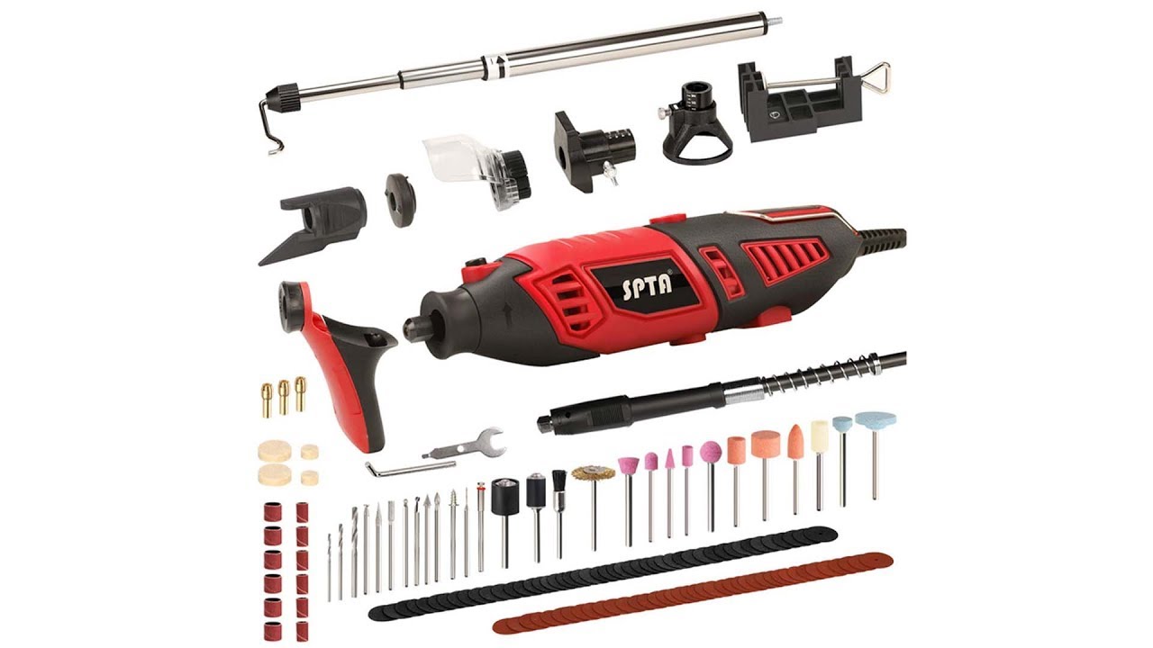 Three-Speed with 22Pcs Rotary accessory Kit SPTA MRT22DC 3.7V Li-on Cordless Rotary tool USB Charging Cable Perfect for Rotary Tools Small Jobs 