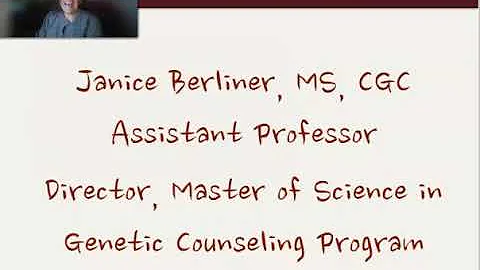MS in Genetic Counseling FAQ Answered by Janice Be...