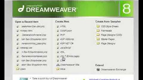 DreamWeaver 8: Weboldal készítés - 1. rész Alapok és FTP