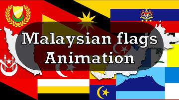 Malaysian flags animation