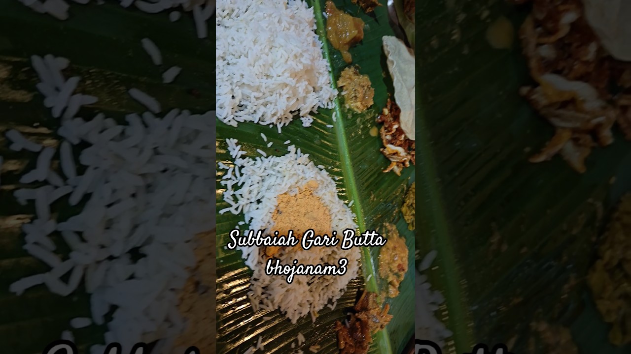 Subbaiah Gari Butta Bhojanam3 | Traditional Andhra Meals Experience 🍛 | Authentic Telugu Food 