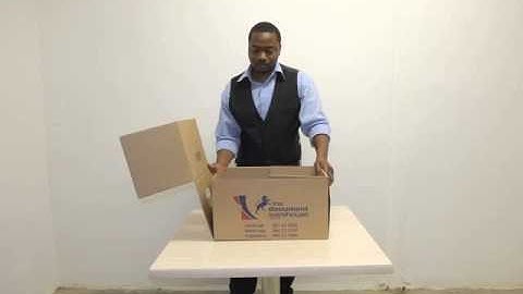 How to fold a Standard Archive Box