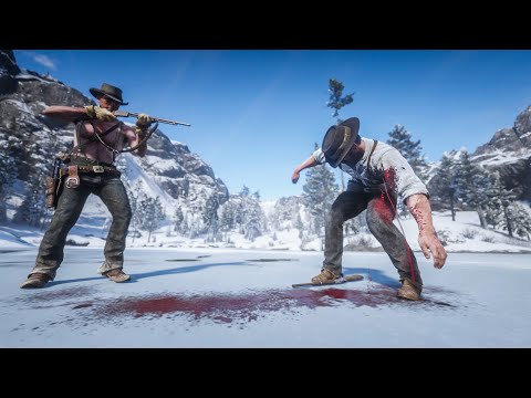 Melee Gameplay Funny - Red Dead Redemption 2 - Funny & Brutal - Comedy Videos Part400
