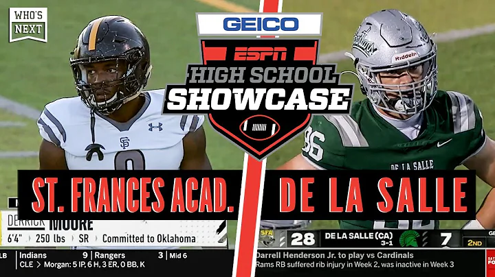 St. Frances Academy (MD) vs. De La Salle (CA) Foot...