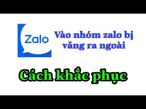 Video Cách Khắc Phục Lỗi Văng Nhóm Zalo | Bị Thoát Khỏi Zalo... - youtube