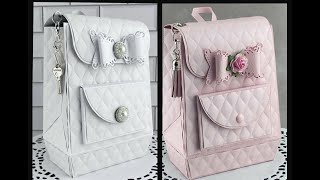 Assembly tutorial for the Backpack Gift Box - digital cutting file version can also use for die set