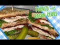 Turkey  bacon club sandwiches