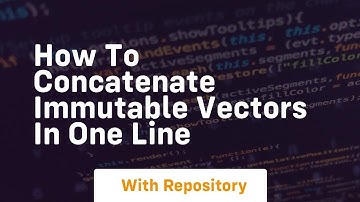 how to concatenate immutable vectors in one line