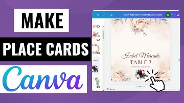 How To Make Place Cards On Canva | Easy DIY Tutorial!