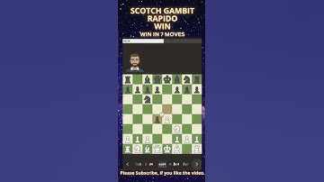 Scotch Gambit | Rapido Win | Chess Openings | Chess Tricks #chess