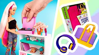 Boneka Butuh Bantuan! ✨ Membuat Barang Mini Boneka Glamor | Tas, Furnitur, Loker & Lainnya!👢👜🎒