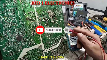 SHARP CRT TV Model 21V-170M, No Display Power Okay | RED 1 ELECTRONICS