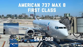 American Airlines 737 MAX 8 trip report SNA-ORD (First Class)