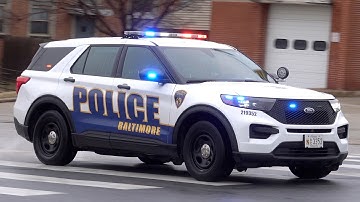 Multiple Baltimore Police Department Units Responding