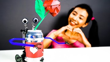 Make a Tin Can Walking ROBOT! - EASY Mechanics Kit DIY 🤖