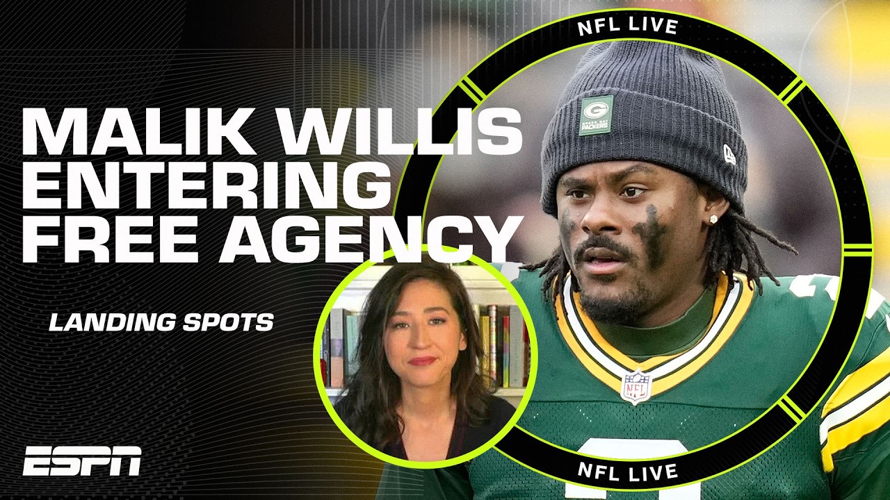 Malik Willis set to enter free agency 💰 Mina Kimes thinks PITTSBURGH is a good spot 🎯 | NFL Live