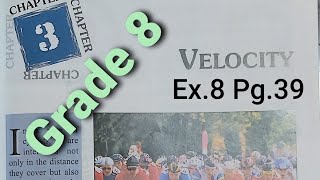 Velocity Ex.8 Pg.39 #grade8 #physics #lebanon