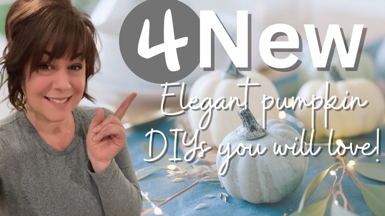 4 *СОВЕРШЕННО НОВЫХ* элегантных идеи для самостоятельного изготовления тыкв, которые вам ОЧЕНЬ ПО...