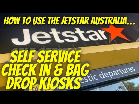 Jetstar Australia airline tips - how to use the self-service flight check in & bag drop kiosks