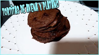 TORTITAS DE AVENA , PLÁTANO Y CHOCOLATE PARA PEQUES| TORTITAS SALUDABLES