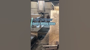 5 Axis CNC Router Gantry Beam Milling Video by VMC high precision #cnc #manufacturing #5axismachine
