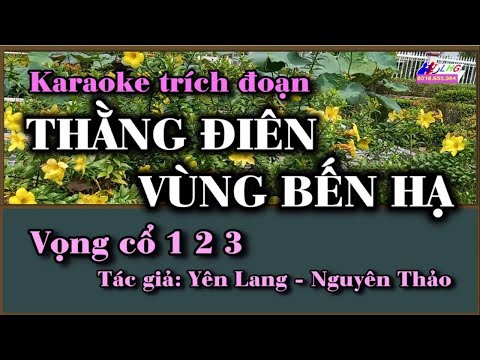 Karaoke trích đoạn Thằng Điên Vùng Bến Hạ | Tác giả Yên Lang - Nguyên Thảo | Giang