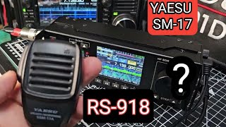 RS-918 HF , SDR , & YAESU SSM17 Microphone 