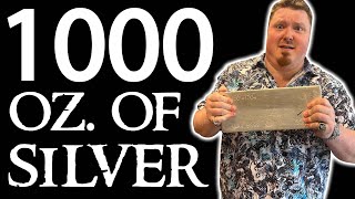 Coin Shop Owner Shows Me the 1000 Oz Silver Bar - INSANE!