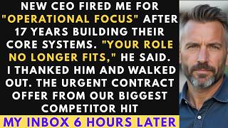 CEO Fired Me After 17 Years For 'OPERATIONAL FOCUS ' I Built A Company That CRUSHED Him