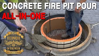 Pour Concrete Fire Pit