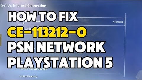 How to fix PS5 Error CE-113212-0 Unable to connect to the server PlayStation 5