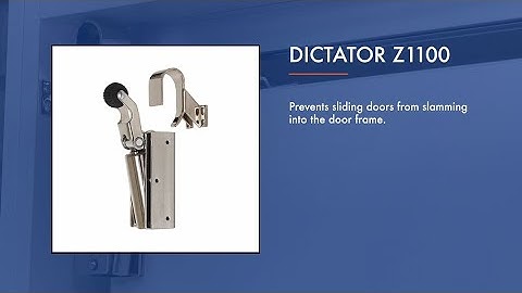 Door damper Z1100 for sliding doors | preventing sliding doors from slamming shut