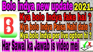 Bolo indya new update,bolo indya app se paise kaise kamaye,bolo indya payment proof, bolo indya liv