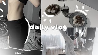 [daily vlog] пытаюсь вернуть себя в форму / домашняя рутина