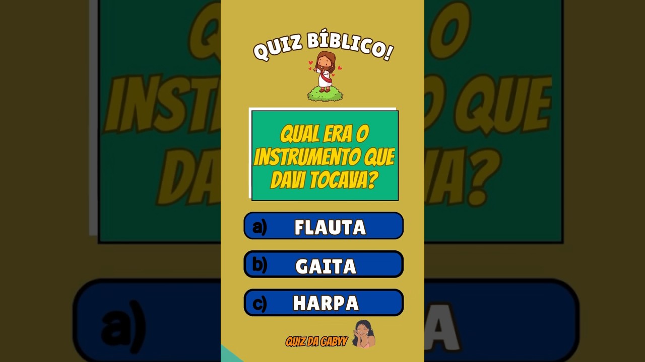 Nível Fácil / Quiz Bíblico Palavra de Deus #quiz #quizbiblico #tiktoka