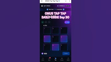ONUS Tap Tap Tap Daily Code | ONUS Daily Code September 30 | $ONX Coin