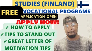HOW TO APPLY TO VAMIA (FINLAND) FREE VOCATIONAL PROGRAMS AND TIPS THAT WILL MAKE YOU STAND OUT