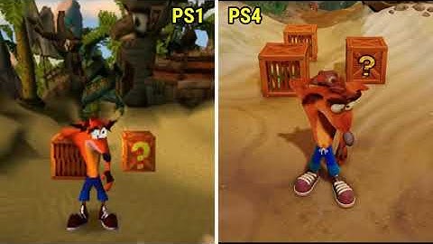 Crash Bandicoot 1 Graphics Comparison PS1 Vs PS2 Vs PS3 Vs PS4 Vs PS5 (Re-upload)