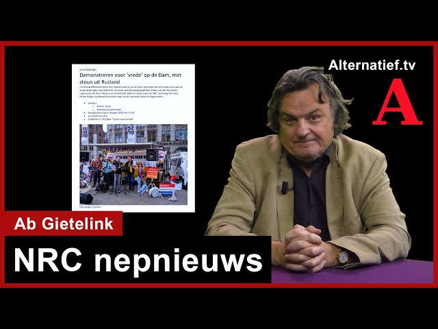 249 NRC Journalisten verspreiden valse complottheorie over Vredesdemonstratie. Brief Ab Gietelink