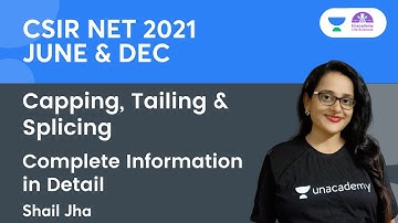 Capping, Tailing & Splicing | Complete Information in Detail | CSIR NET 2021 | By Shail Jha